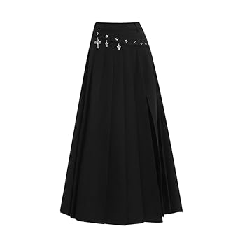 Amazon.co.jp: [WANSHIX] プリーツ ロングスカート