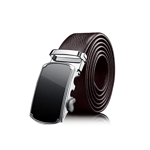 Sress Belts Belt Men's Leather Automatic Buckle Cowhide Business Belt Young Men's Top Layer Cowhide Casual Pants Belt for Men Casual Belts