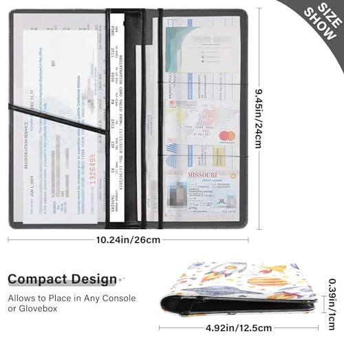 Organizador de Documentos para Auto Cuero miniatura 3