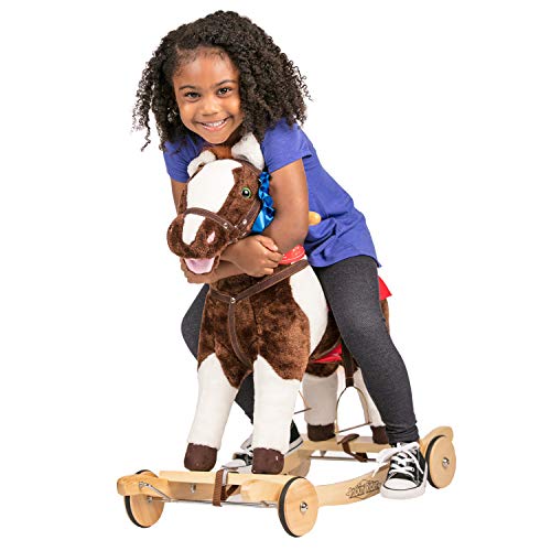 Rockin' Rider Admiral 2-In-1 Horse Brown Large #TOP5