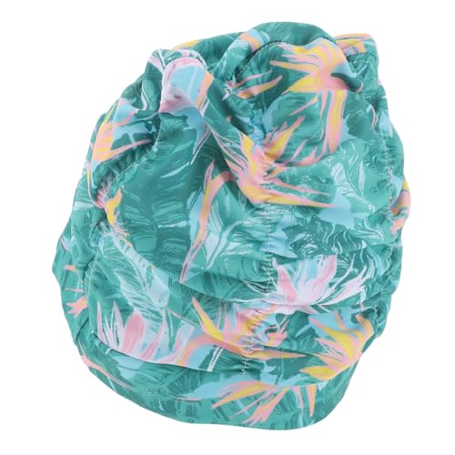 FOYTOKI Gorro de baño Estampado fútbol de Poliuretano Aguja para Cuentas de joyería Gorro de Natacion Mujer Gorro Impermeable Gorro de baño de Nailon Colorido para Mujer. Gorra de Nadador