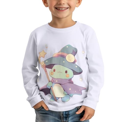 Image of Long Sleeve Shirts for Girls Winter Tops 3-16t Cartoon T Shirts for Fall Clothes