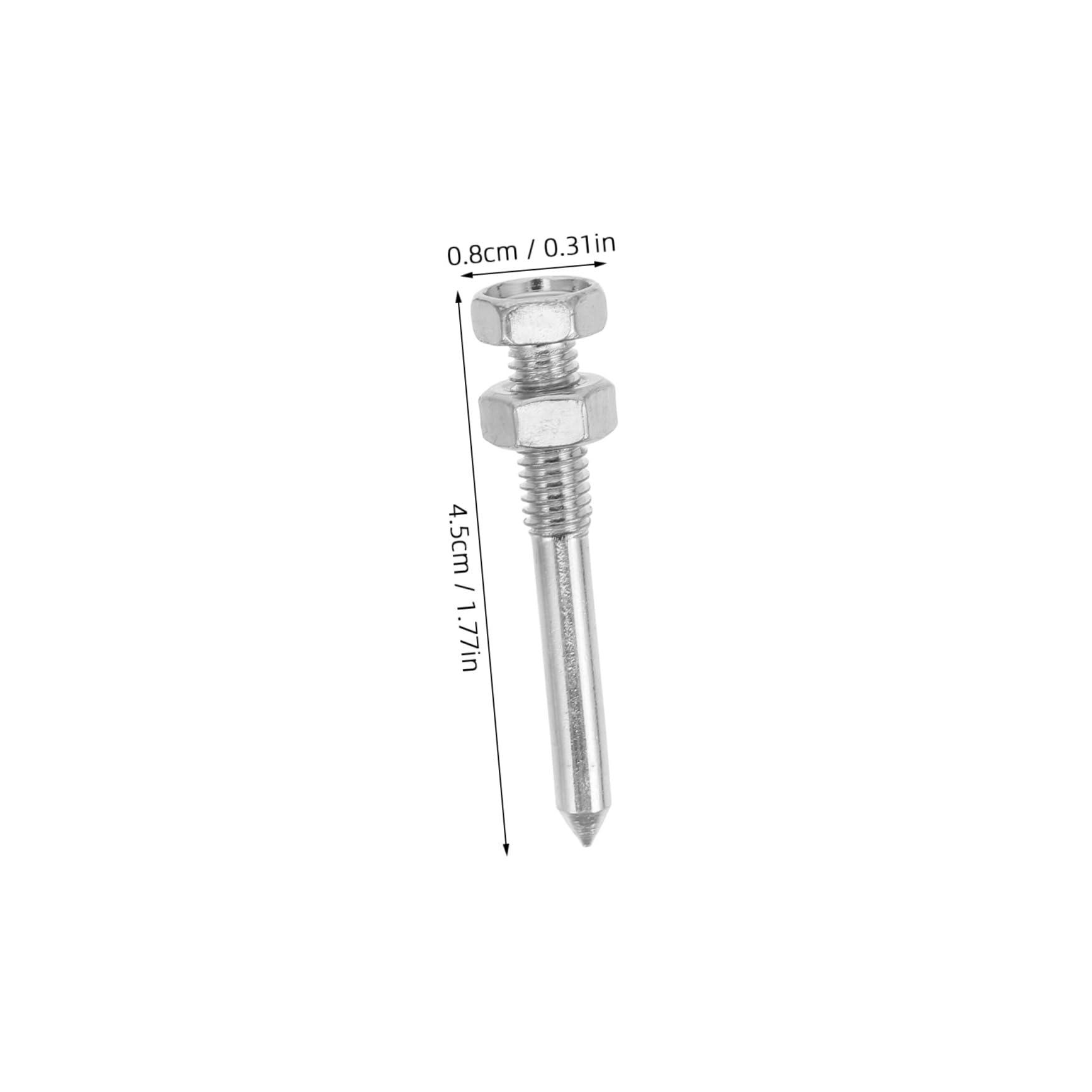 Hohopeti Durable Metal Aerator Shoes Spikes 20pcs for Lawn Shoes Easy to Install for Aerator