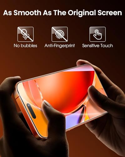 Image of Mr.Shield Top-Notch HD+ Tempered Glass Screen Protector Guard Compatible for iPhone 17 Pro - 9H Hardness, Anti-Static, Case-Friendly, Easy Installation Kit - 1 Pack