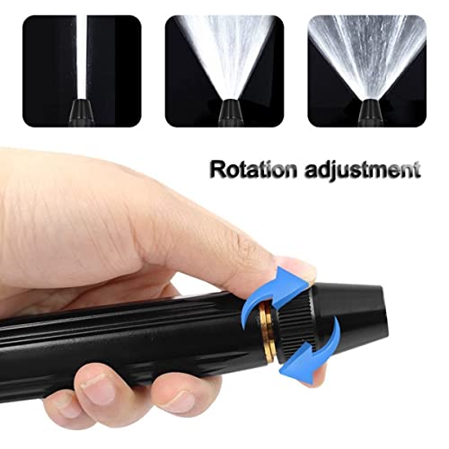 Image of Mashki Heavy Duty 3 Layered PVC Braided Garden Water Hose Pipe with Adjustable Black Jet Spray Nozzle | Water Pipe for Car Wash, Garden, Home Cleaning, Bike Wash, Floor Clean (5 Meter (16 Feet))