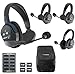 Eartec UL431 UltraLITE Wireless Microphone System with 1 Master and 3 Remote Headsets (3 Singles & 1 Double)