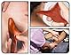 Lhbwhiz Massage Holz,Triggerpunkt Massagegerät,Massagehilfe,Massagestab Trident,Kratzen Massagestäbchen Werkzeug,Handmassager,Gua Sha Board,Schaben Platte,für Rücken Hals Hand Füße Akupunktur（Rot）