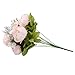 Flojery Silk Peony Bouquet Vintage Artificial Peonies Flower for Home Wedding Party Decor (1pcs, Peach Pink)