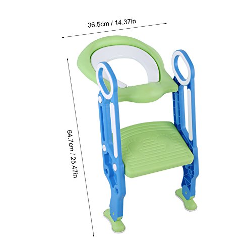 Baby Toilet Ladder§toilet Training Seat Baby Peuter Zachte Toilet Stoel Ladder Verstelbare Veiligheid Potty Training… - Afbeelding 4