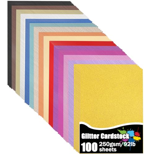 Papier cartonné pailleté 250g pour travaux manuels, projets de bricolage et loisirs créatifs