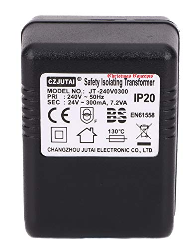 Christmas Concepts® 24v ~ 300ma Max 7.2va AC Adaptor Without Lead-Suitable for Christmas Lights - Spare Adaptors
