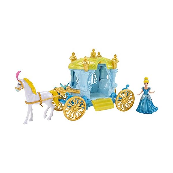 Mattel Disney Little Kingdom Magiclip Aschenputtels-Kutsche, Spielzeug