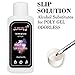 3pcs Poly Gel Nail Liquid Slip Solution 45ml for Glides Poly Gel Shaped Nail Soak Off Nail Liquid Poly Gel Nail Liquid Slip Solution for Acrylic Builder Gel Nail Extension,polygel brush,glass