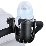 ☀【Fácil de instalar】Este soporte para bebidas para cochecito se puede instalar sin herramientas adicionales. Simplemente se sujeta la abrazadera en la barra delantera o lateral del cochecito o debajo del asiento para satisfacer tus necesidades.