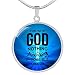 Express Your Love Gifts Nothing is Impossible Circle Necklace - Acero inoxidable oro 18 K 18 - 22 pulgadas,
