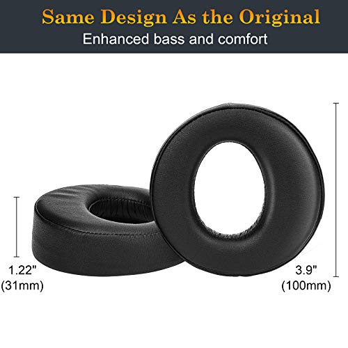 Soulwit Ear Pads Cushions For Sony Gold Wireless Playstation Ps4 Headset, Replacement Earpads For 2014 Version, Headphone Model Cechya-0083 (Black) #TOP2