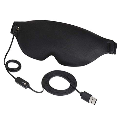 EXCEART Máscara Ocular Aquecida Massageador Ocular Com Calor 3D Contorno Em Forma de Xícara Ocular O