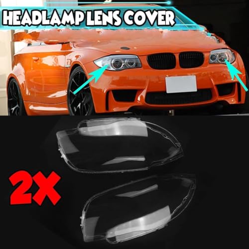 Lentilles pour phares avants BMW Série 1 E81 E82 E87 E88 transparentes - 2