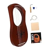 BESTonZON 1 Ensemble De Harpe À Main Lyre À 7 Notes Instrument De Style Ancien Harpe Lyr...