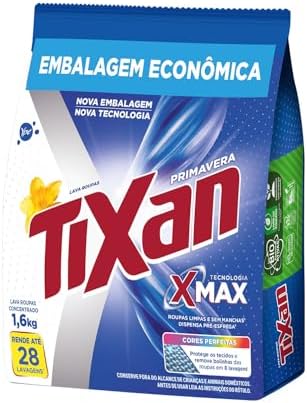 Ypê Lava Roupas em Pó Tixan Primavera Sachê 1,6Kg