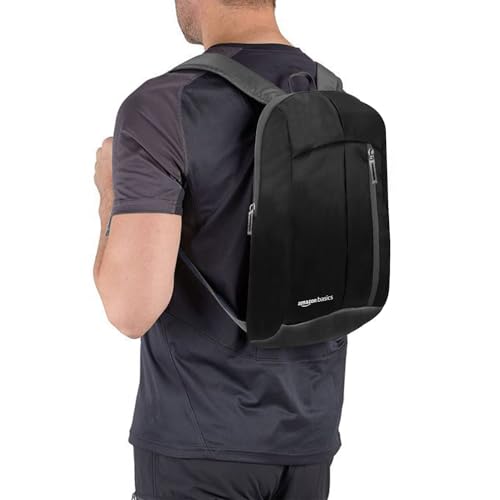 amazon basics - Mini Backpack for Outdoor Use (12 l) (Black) 8 41yESgj9rgL