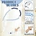 Misdary Blue Cross Baptism Silicone Rosary God Bless Kids First Rosary Boys 1st Year Baptism Party Supply for Baby Shower Christian Communion Gifts