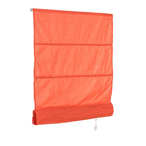 Ventanara® Raffrollo Orange einfarbig Raffgardine inklusive Montagematerial 140 x 160 cm Ventanara® Raffrollo Orange einfarbig Raffgardine inklusive Montagematerial 140 x 160 cm
