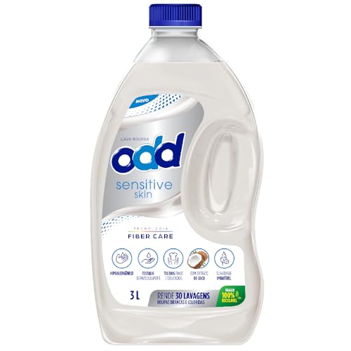 Limppano Lava Roupas Líquido Sensitive Skin Côco ODD Lavagem Completa 3L