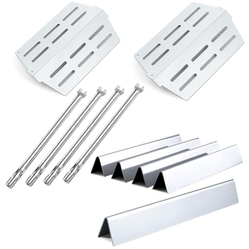 Genesis E-330 Grill 4 Burner 62752 7620 7621 Flavorizer Bars 65505 Heat Deflectors Replacement Parts for Weber Genesis Grill Parts 300 Series with Front Control E-310 E-320 S310 S320 S-330 EP310 EP320