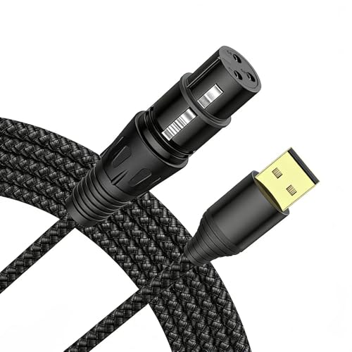 kwinfei Adaptateur USB vers XLR avec...