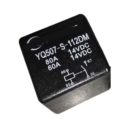 Relais 4 broches YQ507-S-112DM V7-1A-12V-80A interrupteur automatique 12V