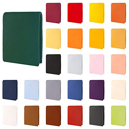 WASSERBETTEN & BOXSPRINGBETTEN Spannbettlaken von NatureMark Jersey 200x220cm +40cm Steghöhe riesige FARBAUSWAHL (200 x 220 cm, anthrazit grau) 6 CelinaTex Aqua Wasserbett Boxspringbett Spannbettlaken 180x200 - 200x220 cm tannen grün Baumwolle Bettlaken Elastan