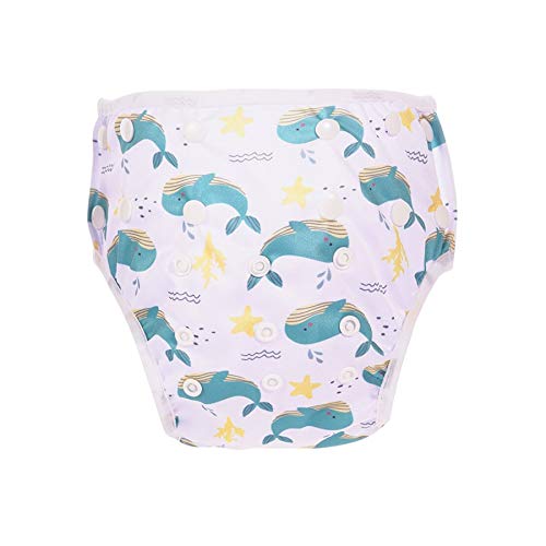 New Baby Washable Swim Dipers Breathable Swimming Diapers for Toddlers Boys Girls (Baby Shark)