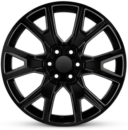New 22x9 inch OEM Direct Replacement Aluminum Wheel for 2020 Chevrolet Silverado 1500 6-139.7mm Matte Black 22 in Rim 84040801