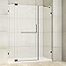 Vinnova 308066-HD-MB Milano Hinge Door, Matt Black Finish