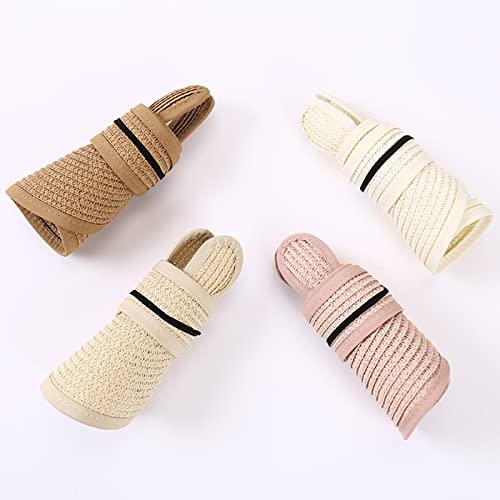 Happy Cherry Unisex Kids Straw Visor Hat with Bunny Ears UV Protection Foldable Sun Hats Caps2