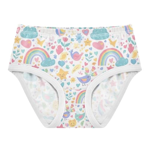 Whimsical Unicorns Girls Underwear, Toddler Girl Panties, Girls Cotton Underwear, 2–8 Years