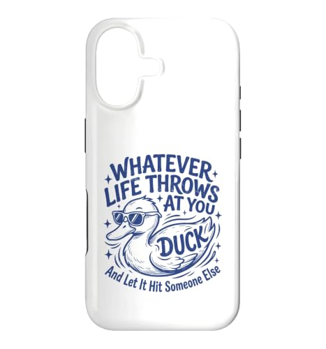 Whatever Life Throws At You Duck Humor Funny Duck Sarcastic �X�}�z�P�[�X iPhone 17 �p