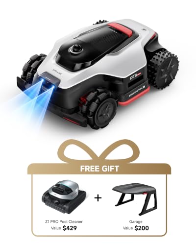 Image of LiDAR Robot Lawn Mower A3 AWD Pro 3500 +Garage+Z1 Robotic Pool Cleaner Set, Wire Free No RTK Robotic Lawn Mowers,Dual-Disc Cutting 15.8 inch Width, Smart Zero-Edge, App Control for 0.87 Acre