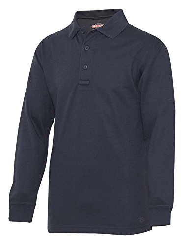 TRU-SPEC Men's 24-7 Series Long Sleeve Polo Shirt, Navy, Medium