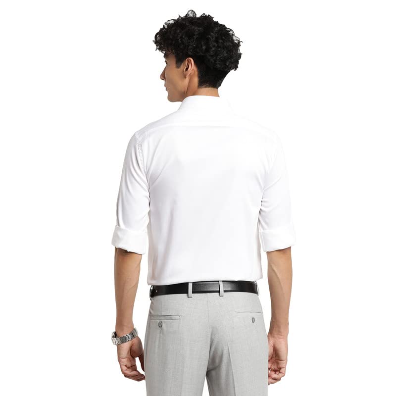 Image of Turtle Men Cotton Solid Slim Fit Ceremonial Shirts