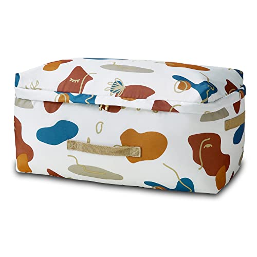 Collicarpo 収納ケース 収納ボックス 衣類用 衣装ケース 大容量 不織布 ふた付き 取っ手付き 折りたたみ式 羽毛布団 活性炭 消臭 衣類収