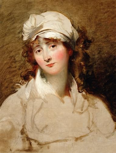 Toile portrait Mme Inchbald Lawrence grande affiche décorative chic pour chambre et salon