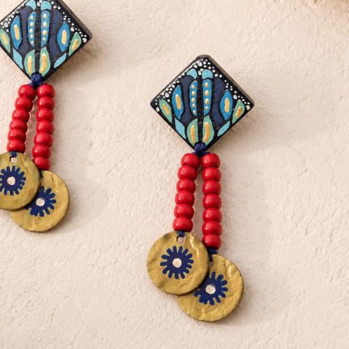 Image of Boho Chic Earrings Collection - Colorful Tassel, Chandeliers, Hoops & Huggies for Women