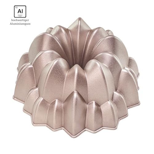 Foto von Erreke Gugelhupfform, Professionelle Qualität Kuchenform, Gugelhupf Backform, Sehr Widerstandsfähig, Doppelte Antihaftschicht, 2 Liter Kugelhupf Backform 24cm, Wasserfall