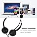 immagine 1Diyeeni Cuffia per Call Center, Cuffia per Call Center USB da 250 cm con Microfono per Computer, Telefono, Box Desktop, eliminazione del Rumore, indossabilità Confortevole (Call Center Headset)