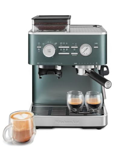 KitchenAid-Semi-Automatic-Espresso-Machine-with-Burr-Grinder-25L-Juniper-KES6551JP KitchenAid Semi Automatic Espresso Machine with Burr Grinder 25L Juniper KES6551JP