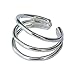 Handmade Single Triple Band Adjustable Ear Cuff, 925 Sterling Silver Clip On Non Piercing Huggie Earrings for Women, Small 3 Row Dainty Ear Wrap Faux Ear Cartilage Clips Jewelry, By MiYa Jewelry
