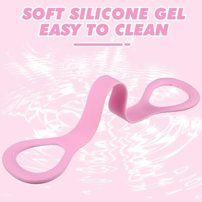 2Pcs Figure 8 Resistance Band, Arm Back Shoulder Exercise Elastic Rope Stretch Fitness Band for Working Out, Stretch Bands Foot, Leg, Hand Stretcher, Arm Exerciser Portable Home Office