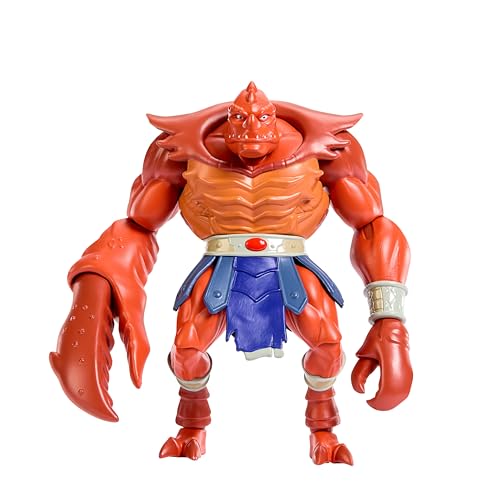 Masters of the Universe Origins Action Figure Deluxe Clawful 200X Cartoon Collection, 5.5-inch 1980s TV Warrior Grip of Evli, Detailed Design